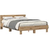  Krevetna konstrukcija Umjetnički hrast 160 x 200 cm | shoptok.hr