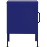 vidaXL Nočna omarica mornarsko modra 35x35x51 cm jeklo | Shoptok.si
