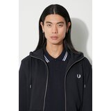 Fred Perry Puloverji Fp Hooded Zip Through Sweatshirt Modra | Shoptok.si