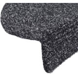  Prostirke za stepenice, samoljepljive, 15 kom, 65x21x4 cm, tamno sive, poluokrugle, velike | shoptok.hr