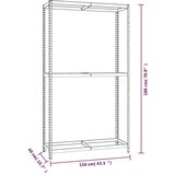  Za gume s 2 razine srebrni 110 x 40 x 180 cm čelični | shoptok.hr