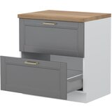 Jela ELEMENT ZA KUHINJU TARA R-80-2MBOX SA METALNIM LADICAMA-Grafit mat lak Cijene