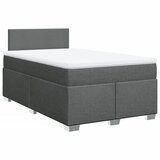 vidaXL Box spring postelja z vzmetnico temno siva 120x190 cm blago, (21308953) | Shoptok.si