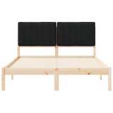vidaXL krevetni okvir s tapiciranim uzglavljem Crna 140 x 200 cm | shoptok.hr