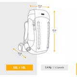 Olimp Sport Ženski ranac za treking 50+10L plavi | ePonuda.com