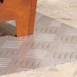 vidaXL Srebrna Guma 60 x 40 x 0.3 cm Stepeničke podloge Pravokutni | shoptok.hr