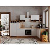 RESPEKTA Kotna Kuhinja Brez Aparatov Hilde, Bela, Barva Hrasta | Shoptok.si