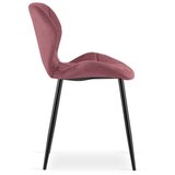 Mango stolica - tamnoružičasti baršun / crne noge x 4 | shoptok.hr