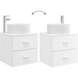 Set namještaja za kupaonicu 3 kom. Bijela 49,5 x 44,5 x 65,5 cm | shoptok.hr