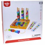 Tooky Toy Lesena igra za razvoj spretnosti pri sortiranju biserov | Shoptok.si