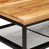  Kava Stol Smeđa i crna 110 x 55 x 35 cm Čvrsto drvo manga | Eponuda.com