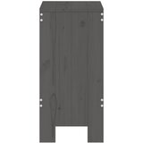  Barski stolci 2 kom sivi 40 x 36 x 75 cm od masivne borovine | shoptok.hr