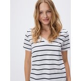 Reserved Regular majica kratkih rukava s V-izrezom - šaren | shoptok.hr