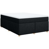  Krevet s oprugama i madracem crni 140 x 190 cm od tkanine | shoptok.hr