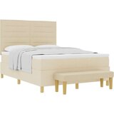  Box vzmetnica z vzmetnico in klopjo Krem 140x200 cm Tkanina, (22080790) | Shoptok.si