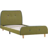 The Living Store Posteljni okvir zeleno blago 90x200 cm - Posteljni Okvir, (21503803) | Shoptok.si