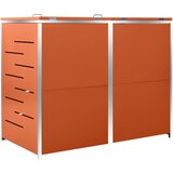  Spremište za dvije kante za smeće 138 x 77,5 x 112,5 cm čelično | Eponuda.com