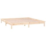  Okvir kreveta 150 x 200 cm veliki bračni od masivnog drva | shoptok.hr