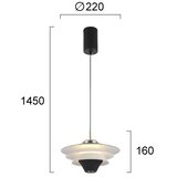  LED luster na sajli MANLEY LED/5W/230V crna/bela | Eponuda.com