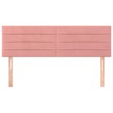  Uzglavlja ružičasta 144x5x78/88 cm baršunasta | Eponuda.com