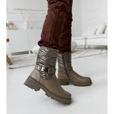 Gemre Green insulated ankle boots with decorative strap Lido Cijene