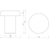 noo.ma Kovinska okrogla vrtna mizica ø 40 cm Miko – | Shoptok.si