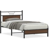 Maison Chic Postelja za odrasle - Posteljni Okvir brez vzmetnice hrast 100x190 cm inženirski les, (22082428) | Shoptok.si