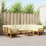  Set vanjskih sofa 10 kom. Prirodna i krem | shoptok.hr