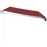 Tenda na ručno uvlačenje bordo 350 x 250 cm | shoptok.hr