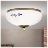 Orion dl 7-672 - stropna svetiljka landhaus 1xE27/60W/230V prečnik 21 cm bronza/bela | Eponuda.com