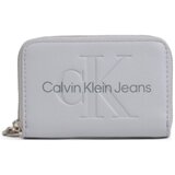 Calvin Klein Jeans Denarnice SCULPTED MED ZIP AROUND MONO K60K612255 Siva Cene