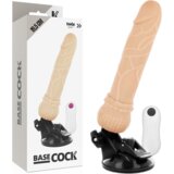 BaseCock REALISTIČNI NARAVNI VIBRATOR NA DALJINSKO UPRAVLJANJE 19,5 CM, (21264113) | Shoptok.si