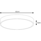  LED stropno svetlo LED/60W/230V 4000K prečnik 60 cm, belo | Eponuda.com