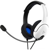 Pdp PS4/PS5 stereo slušalke LVL40 bele barve | Shoptok.si