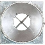 vidaXL Talne konice 2 kosa srebrne 8x61 cm pocinkano jeklo | Shoptok.si
