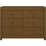  TV omarica medeno rjava 100x40x72 cm trdna borovina, (20654309) | Shoptok.si