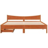 vidaXL Posteljni okvir s predali voščeno rjav 180x200cm trdna borovina, (21321642) | Shoptok.si