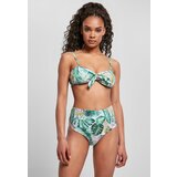 UC Ladies Women's high-waisted bikini with leaf white pattern | Shoptok.si