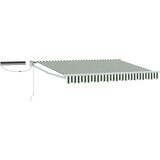  Električni zložljiv senčnik Zelena in Bela 3,5 x 2,5 m, (5000211162) | Shoptok.si