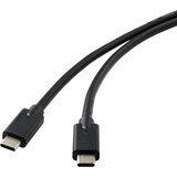 Renkforce Povezovalni kabel USB 3.2 (Gen 2x2) [1x vtič USB-C - 1x vtič USB-C ] 2,00 m Črno pozlačeni vtični kontakti USB kabel USB 3.2 gen., (20415700) | Shoptok.si
