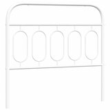 vidaXL Kovinsko vzglavje belo 107 cm, (21242917) | Shoptok.si
