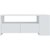 vidaXL Klubska mizica bela 102x55x42 cm konstruiran les | Shoptok.si