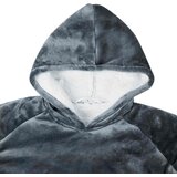  Deka majica s kapuljačom Mornarsko plava L Flis i flanel | shoptok.hr