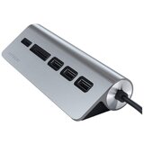 Satechi aluminium type-c usb hub 3x usb 3.0/MicroSD/ siva Cene