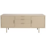 White Label Bež komoda 140x55x40 cm Kos – | Shoptok.si