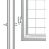  Vrtna vrata od mreže srebrne boje 300 x 125 cm, pocinčani čelik | shoptok.hr