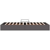  Otomanski krevet s pohranom Sivi 90 x 190 cm Lažna koža | shoptok.hr