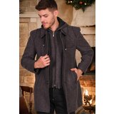 Dewberry PLT8335 MEN'S COAT-DIAGONAL ANTHRACITE-BLACK Cene