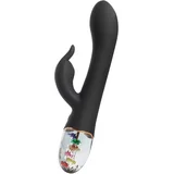 Flora Garden Rabbit Vibrator Black