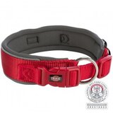  Ogrlica Premium ekstra široka L XL 53 62 cm/50 mm crveno/siva | ePonuda.com